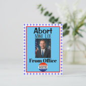 Abort Mike Lee Briefkaart (Staand voorkant)