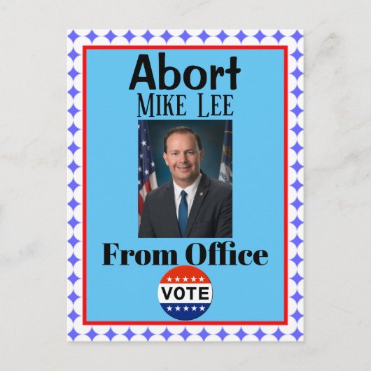 Abort Mike Lee Briefkaart (Voorkant)