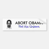 ABORT OBAMA-BUMPERSTICKER BUMPERSTICKER (Voorkant)