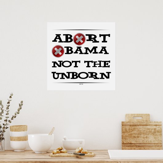 Abort Obama Poster (Keuken)