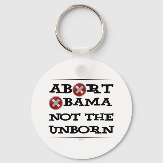 Abort Obama Sleutelhanger (Voorkant)