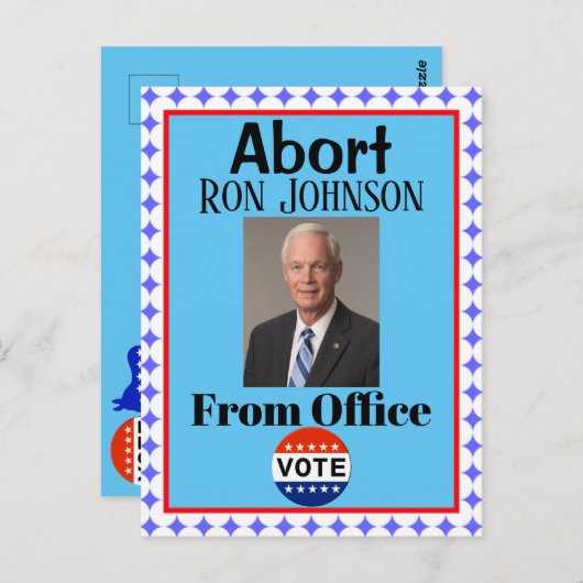 Abort Ron Johnson Briefkaart (Voorkant / Achterkant)