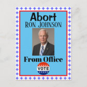 Abort Ron Johnson Briefkaart (Voorkant)
