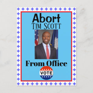 Abort Tim Scott Briefkaart