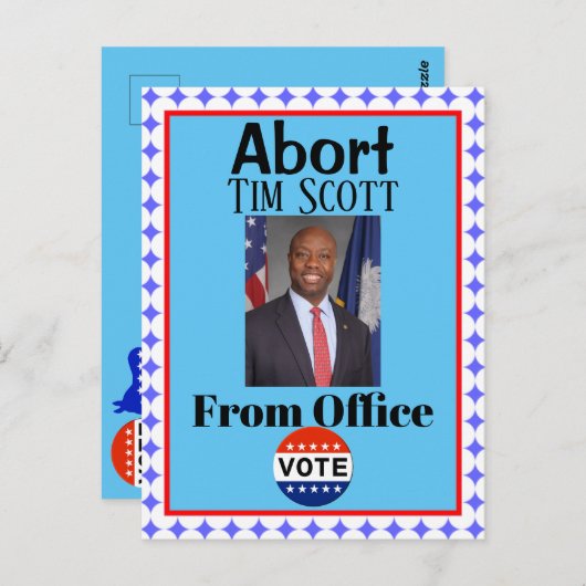 Abort Tim Scott Briefkaart (Voorkant / Achterkant)