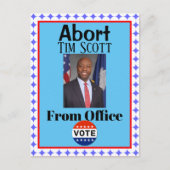 Abort Tim Scott Briefkaart (Voorkant)