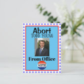 Abort Todd Young Briefkaart (Staand voorkant)