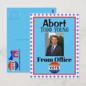 Abort Todd Young Briefkaart (Voorkant / Achterkant)