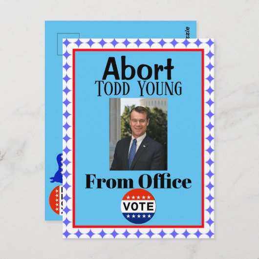 Abort Todd Young Briefkaart (Voorkant / Achterkant)