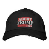 Abort Trump 2020 - Baseball Hat Geborduurde Pet (Voorkant)