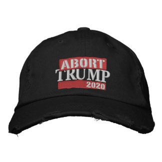 Abort Trump 2020 - Baseball Hat Geborduurde Pet