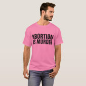 ABORTIE IS MURDER, PRO-LIFE T-shirts (Voorkant volledig)