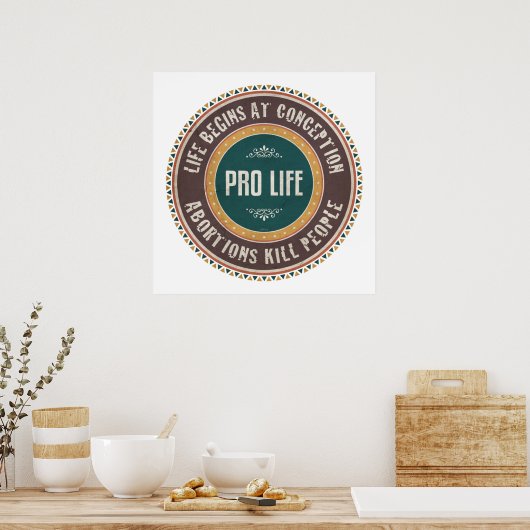 Aborties doden mensen poster (Keuken)