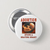 ABORTIESLAGEN. RONDE BUTTON 5,7 CM (Voorkant /achterkant)