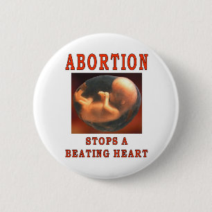 ABORTIESLAGEN. RONDE BUTTON 5,7 CM