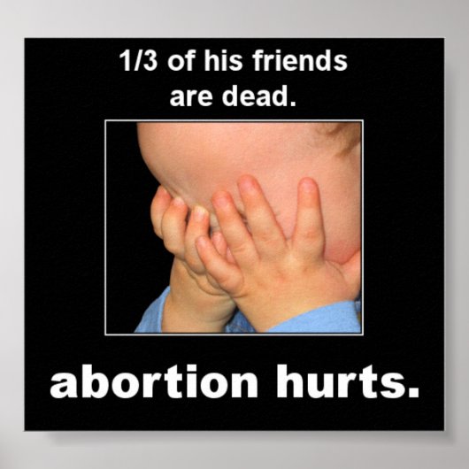 Abortion Hurts Poster (Voorkant)