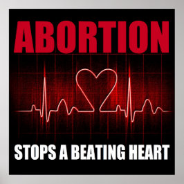 Abortion Stopt a Beating Heart Poster