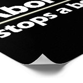 Abortion Stopt a Beating Heart, Pro-Life Poster (Hoek)