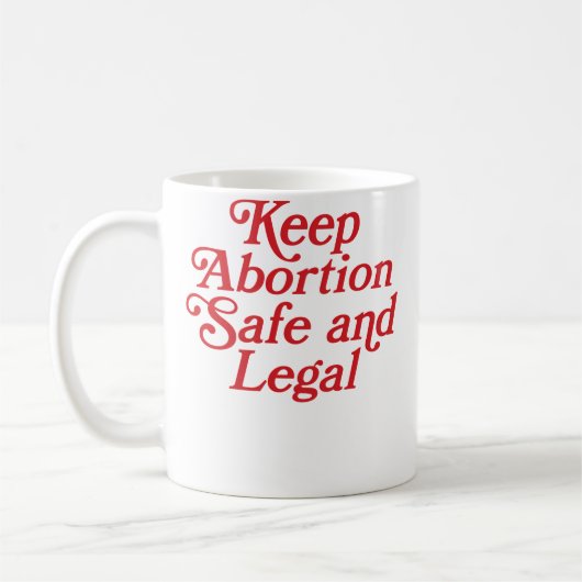 Abortion Veilig en Wettelijk Houdbaar Koffiemok (Links)