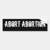 ABORTONING BUMPERSTICKER (Voorkant)