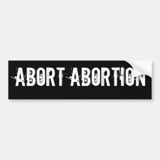 ABORTONING BUMPERSTICKER