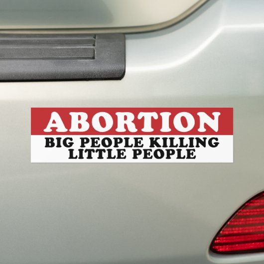 Abortus Bumpersticker (Op auto)
