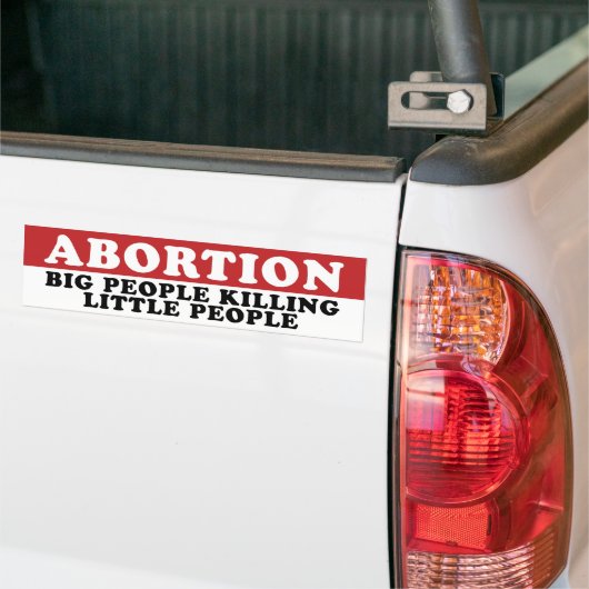 Abortus Bumpersticker (Op Truck)