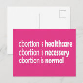 abortus is briefkaart (Voorkant / Achterkant)