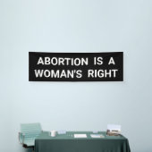 Abortus is de rechtse voorstanders van abortus spandoek (Beurs)