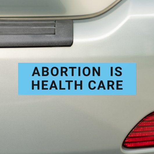 Abortus is een bloedprothese in de gezondheidszorg bumpersticker (Op auto)