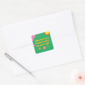 Abortus is een fundamenteel mensenrecht vierkante sticker (Envelop)
