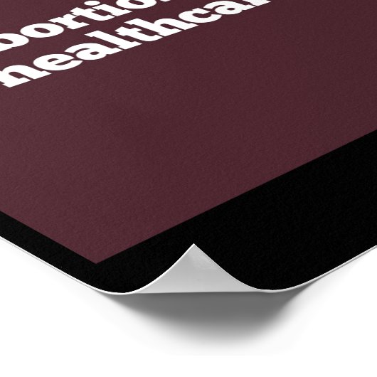 abortus is een kuit voor de gezondheidszorg tegen  poster (Hoek)