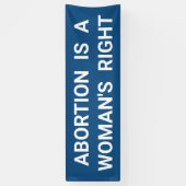 Abortus is een vrouwenrechtenprotestwedstrijd spandoek (Verticaal)