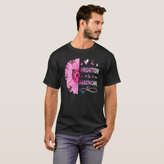Abortus is feministisch feminisme Retro Pro in de  T-shirt (Voorkant volledig)