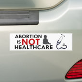 Abortus is GEEN Bumpersticker in de gezondheidszor (Op auto)