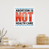 Abortus is geen gezondheidszorg poster (Keuken)