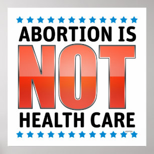 Abortus is geen gezondheidszorg poster