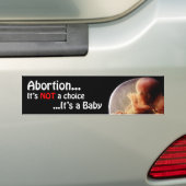 Abortus is geen keuze, maar een Baby Bumpersticker (Op auto)