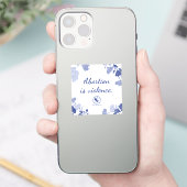 Abortus is geweld sticker (Telefoon)