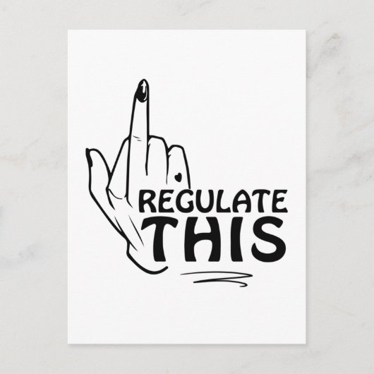 Abortus is gezondheidszorg, abortusrechten briefkaart (Voorkant)