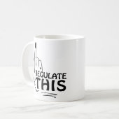 Abortus is gezondheidszorg, abortusrechten koffiemok (Voorkant links)