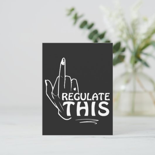 Abortus is gezondheidszorg, feministische kunst, a briefkaart (Staand voorkant)