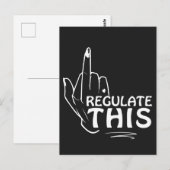 Abortus is gezondheidszorg, feministische kunst, a briefkaart (Voorkant / Achterkant)