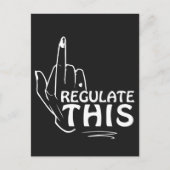 Abortus is gezondheidszorg, feministische kunst, a briefkaart (Voorkant)