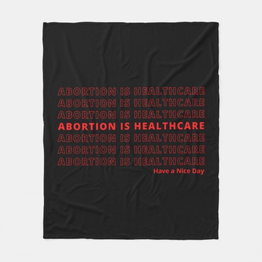 Abortus is gezondheidszorg fleece deken (Voorkant)
