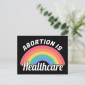 Abortus is gezondheidszorg i briefkaart (Staand voorkant)