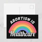 Abortus is gezondheidszorg i briefkaart (Voorkant / Achterkant)