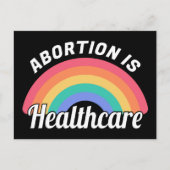 Abortus is gezondheidszorg i briefkaart (Voorkant)