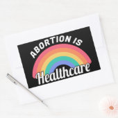 Abortus is gezondheidszorg i rechthoekige sticker (Envelop)