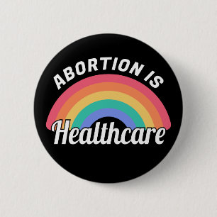 Abortus is gezondheidszorg i ronde button 5,7 cm
